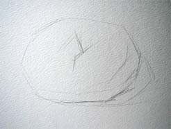 How to paint a bagel in watercolor step by step.